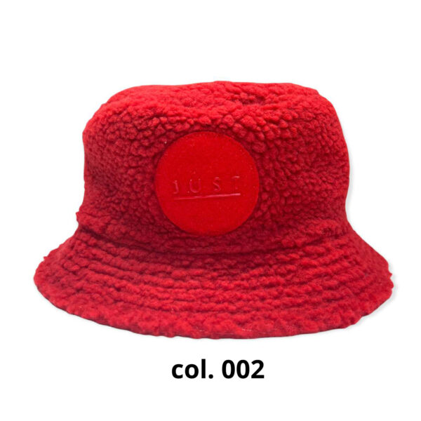 JUST HAT BUCKET HAT TEDDY COL. 002 ROSSO