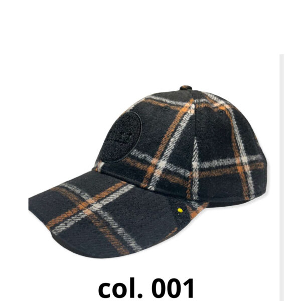JUST HAT DADDY SOFT TARTAN COL. 001 NERO TABACCO ECRU