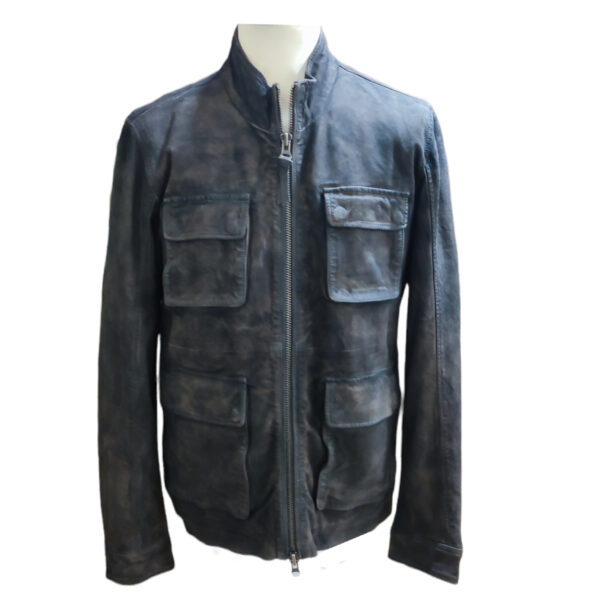0861  mod. BELF Field Jacket camoscio washed col. Marrone
