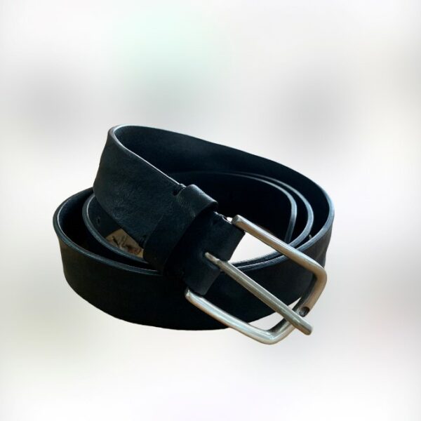 Post&Co cintura in pelle vintage nero