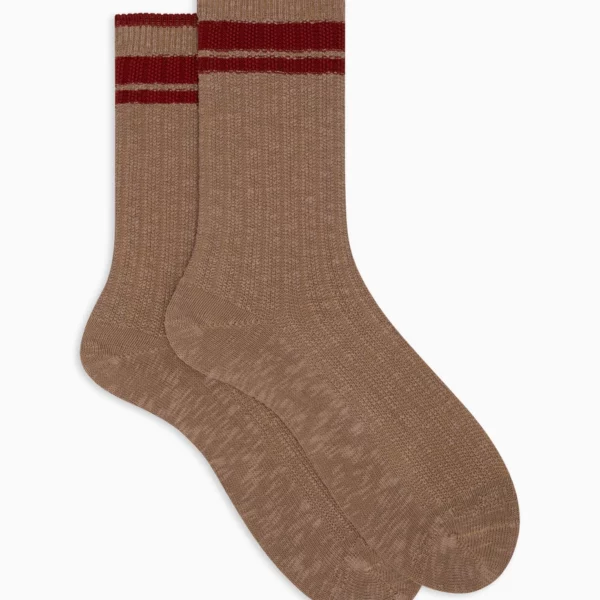 Gallo calze cotone color tartufo