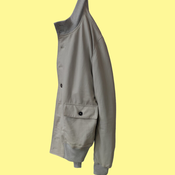 Geremia bomber in cotone colore Ecrù