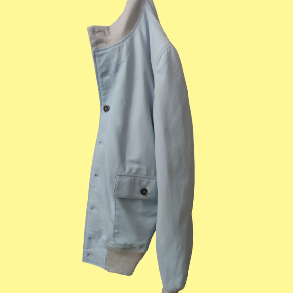 Geremia bomber in cotone colore celeste