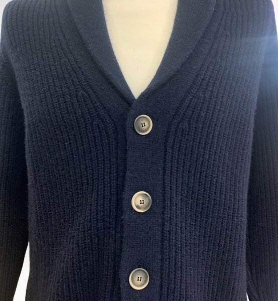 Jurta Cardigan scialle DA3-07 colore blu