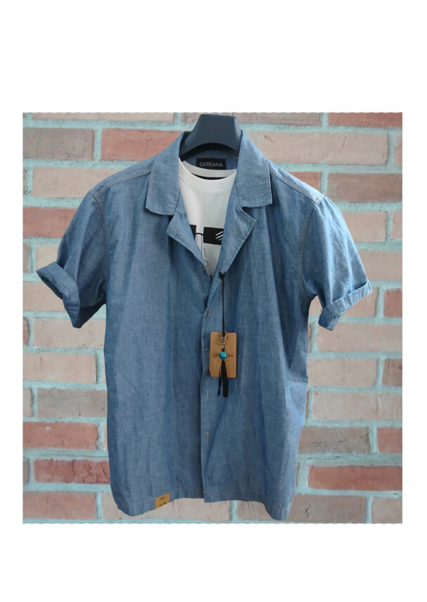 Geremia camicia denim BOWL JPN BLU