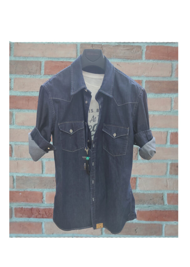 Geremia camicia denim TEXAS DNM 02