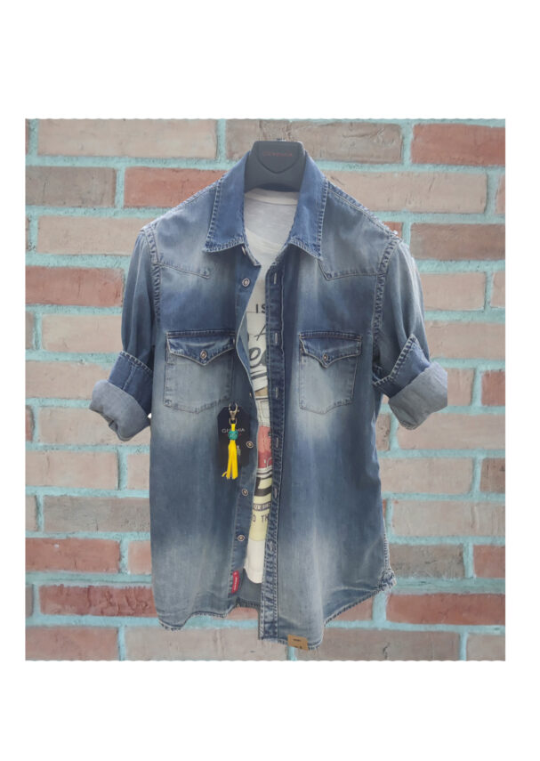 Geremia camicia denim TEXAS DNM 06