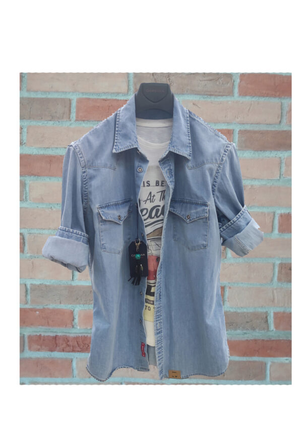 Geremia camicia denim TEXAS DNM 09