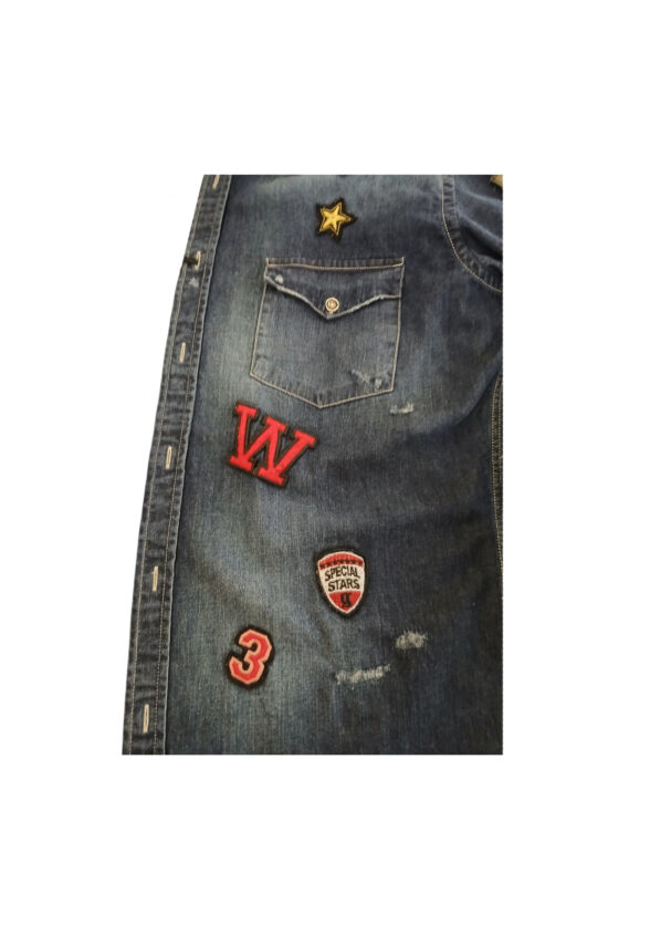 Geremia camicia denim TEXAS PATCH DNM 04 - immagine 4