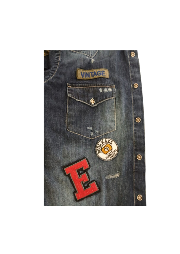 Geremia camicia denim TEXAS PATCH DNM 04 - immagine 5